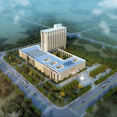 现代医院 庆阳妇幼保健院 医疗建筑外观