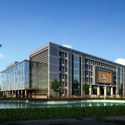 新中式风格图书馆  现代图书馆