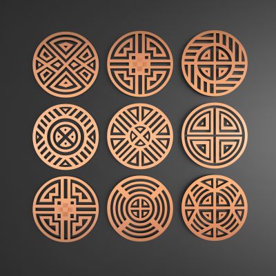 中式镂花雕花花格