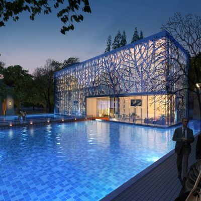 现代会所  售楼部 售楼处 建筑外观