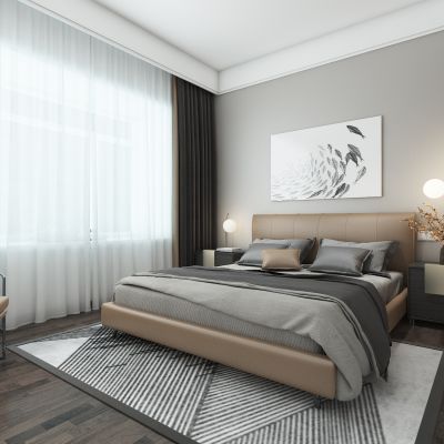 现代主卧家居空间