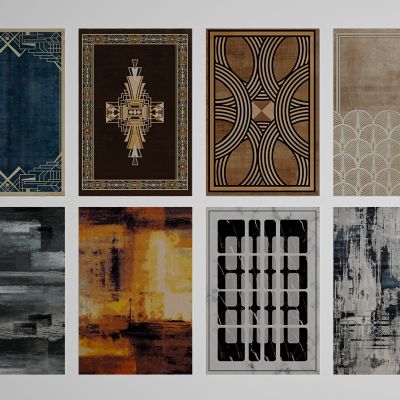 新中式地毯装饰