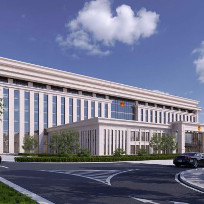 现代政府办公楼 法院检察院建筑外观