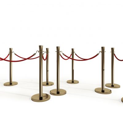 现代礼宾柱围栏