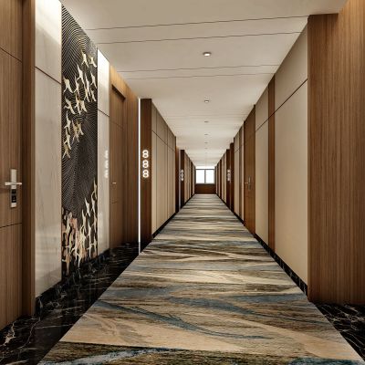 现代酒店过道