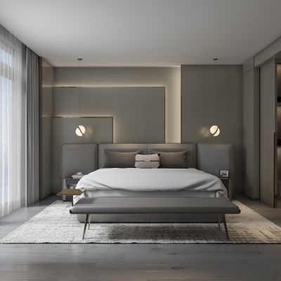 现代卧室