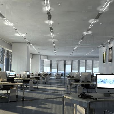 办公空间3D模型