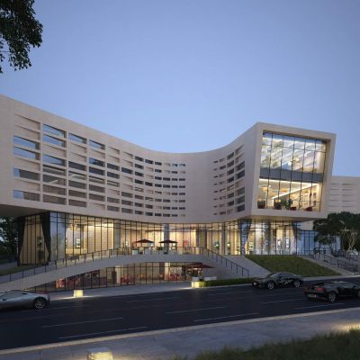 现代企业办公楼 建筑外观