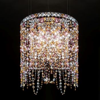 43-现代欧式水晶吸顶灯cr材质