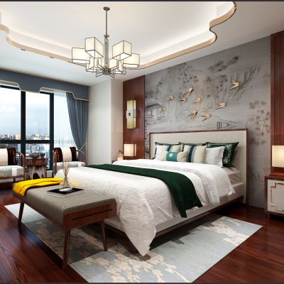 新中式主卧室