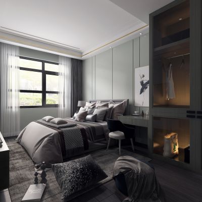 后现代简约卧室