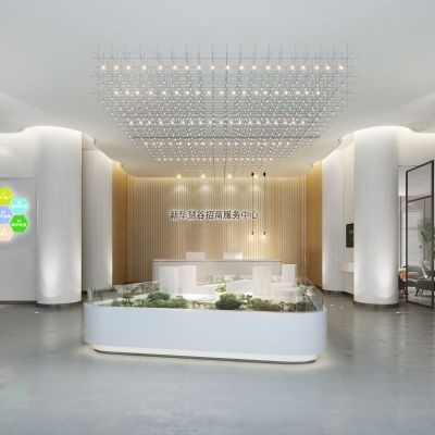 现代售楼部 大厅