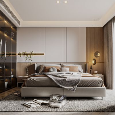 现代风格卧室