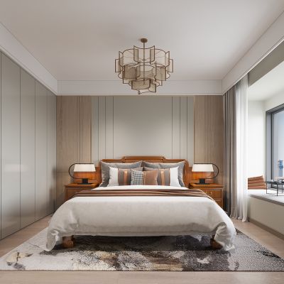 新中式卧室