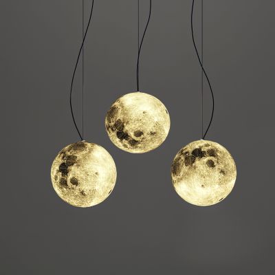 侘寂风月球吊灯