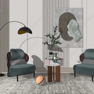 现代轻奢休闲椅