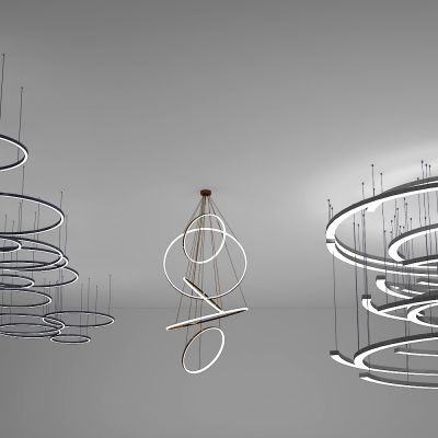 现代吊灯 圆环吊灯