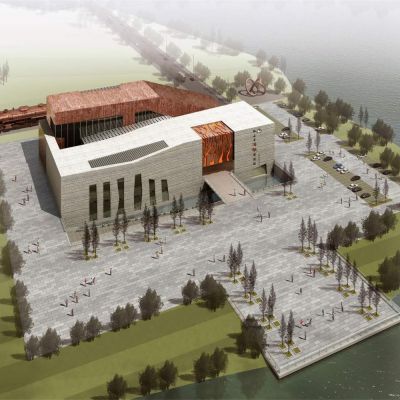 现代鞍山市博物馆  展览馆 科技馆