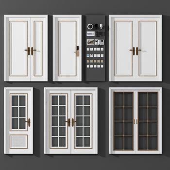 简欧式法式双开门组合