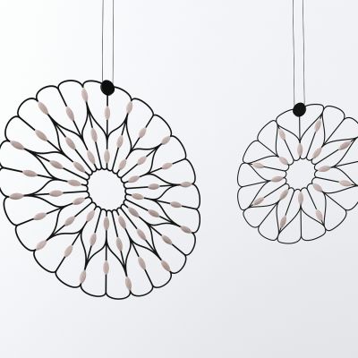 现代铁艺花形吊灯