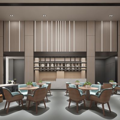 新中式售楼处 售楼处洽谈区