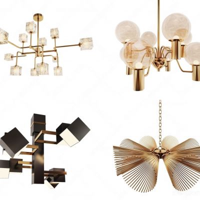 现代轻奢吊灯组合