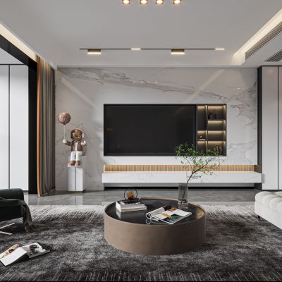 现代简约客厅 无主灯客厅