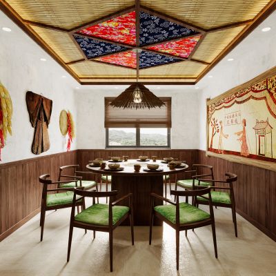 中式土菜馆包间