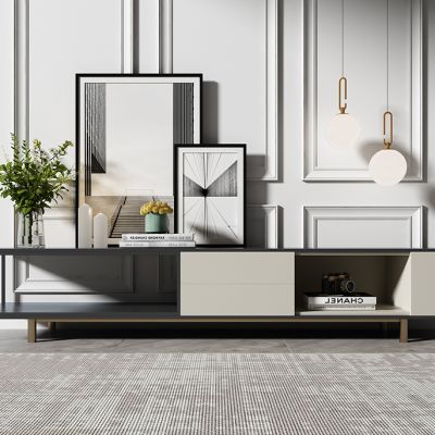 26现代电视柜摆件花瓶组合