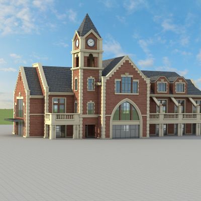 简欧别墅 欧式建筑别墅 别墅欧式建筑特写 公寓 简欧式建筑 欧式建筑住宅