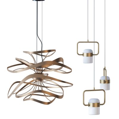 现代金属吊灯组合