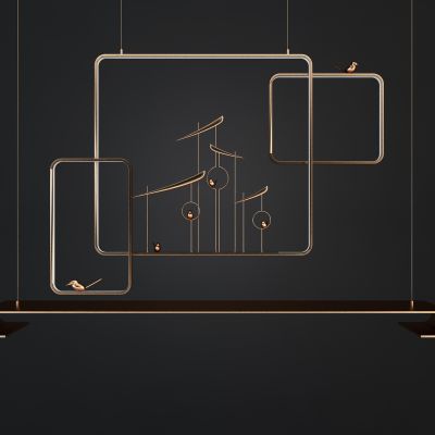 新中式金属装饰创意吊灯