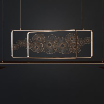 新中式金属装饰创意吊灯