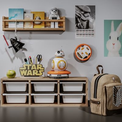 现代儿童玩具摆件书架