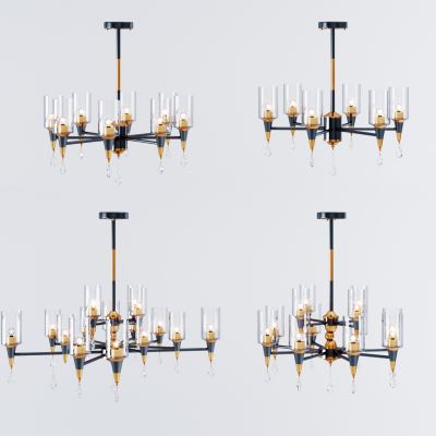 现代金属吊灯组合