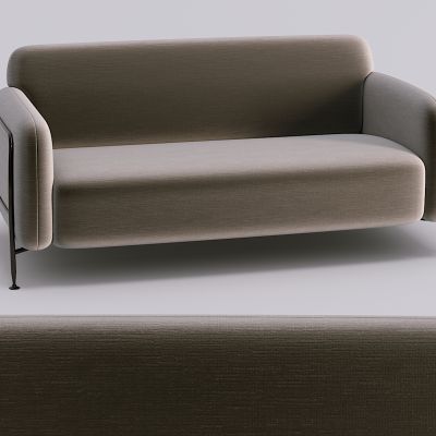 现代布艺双人沙发