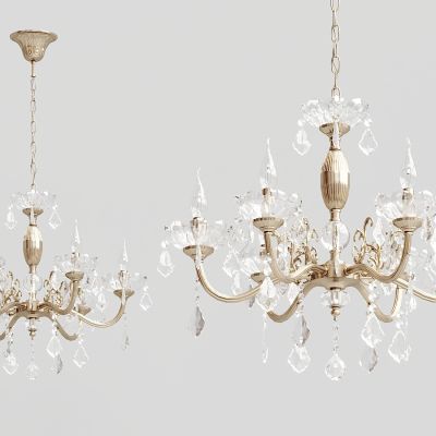 后现代金属水晶吊灯