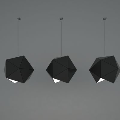 现代极简多边形小吊灯