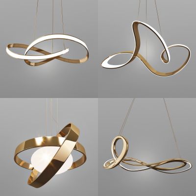 现代金属吊灯组合