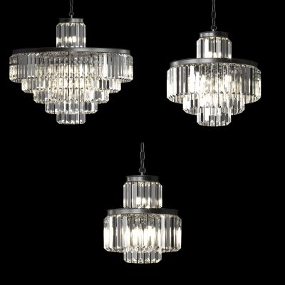 美式水晶吊灯 欧式吊灯 复古吊灯loft吊灯 工业风吊灯组合