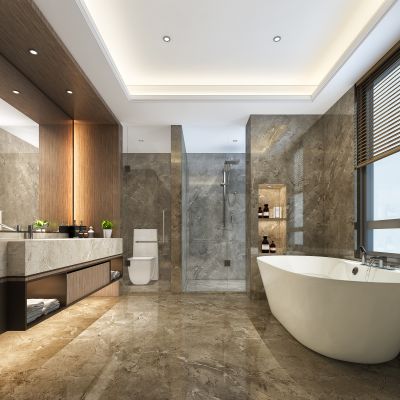 现代别墅卫生间