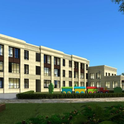 欧式幼儿园建筑外观