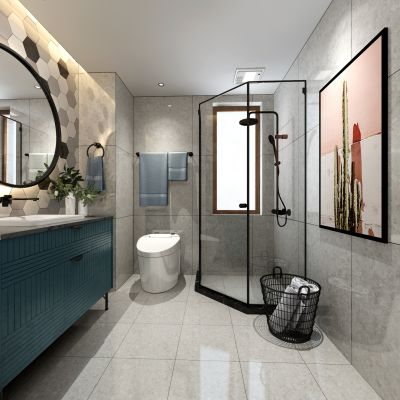 北欧卫生间 手盆柜