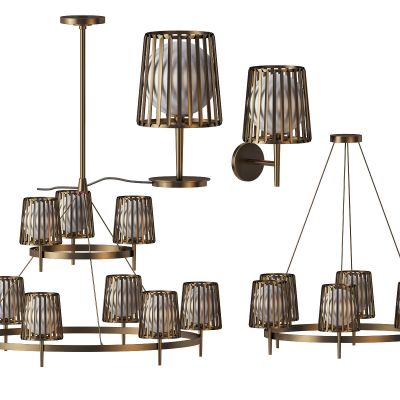 吊灯台灯具组合