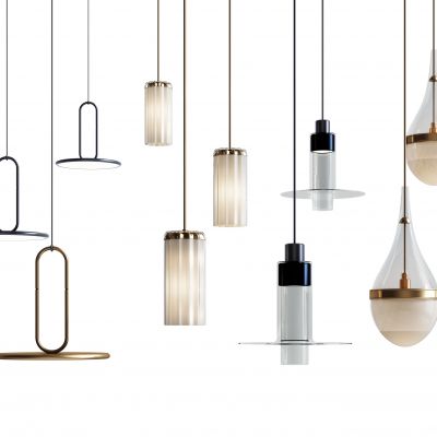 现代玻璃小吊灯