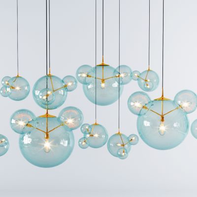 现代玻璃吊灯组合