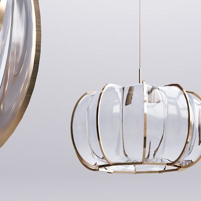 现代玻璃吊灯