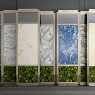 现代瓷砖展示板瓷砖店组合