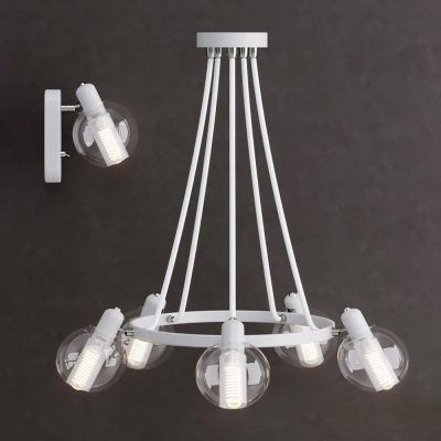 现代吊灯壁灯组合