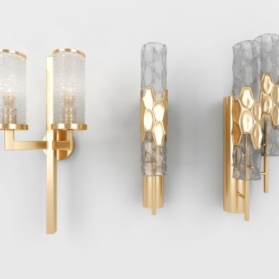 现代金属壁灯组合